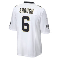 New Orleans Saints Tyler Shough Nike White Game Player Jersey