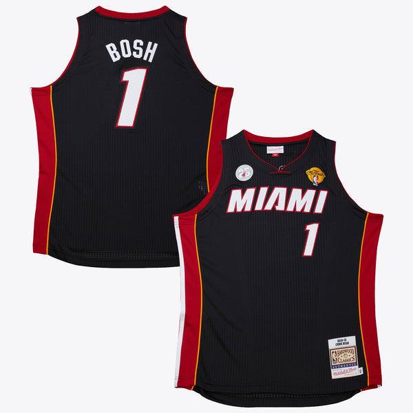 Miami Heat Mitchell & Ness Chris Bosh 2012 Road Finals Authentic Jersey - Black