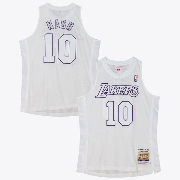 Los Angeles Lakers Mitchell & Ness Steve Nash 2012 Christmas Day Authentic Jersey - White