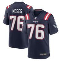New England Patriots Morgan Moses Navy jersey – view 1