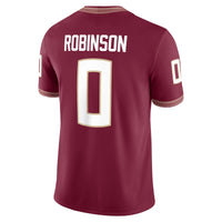 Duce Robinson Florida State Seminoles Nike Home Game Jersey - Garnet
