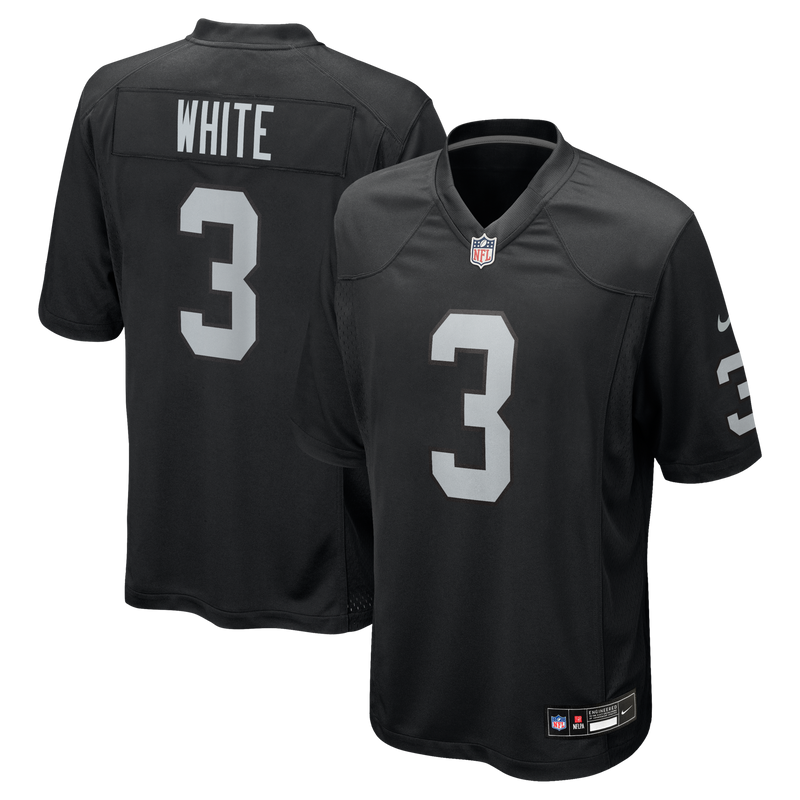 Las Vegas Raiders Zamir White Black jersey – view 1