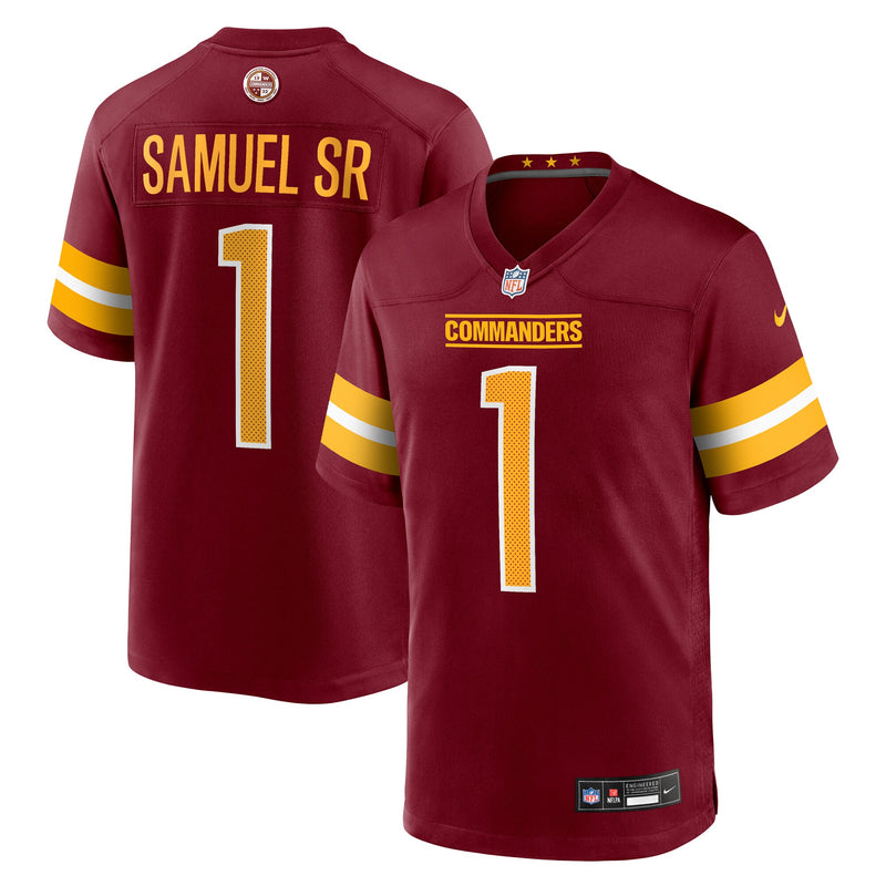 Washington Commanders Deebo Samuel Sr Burgundy jersey – view 1
