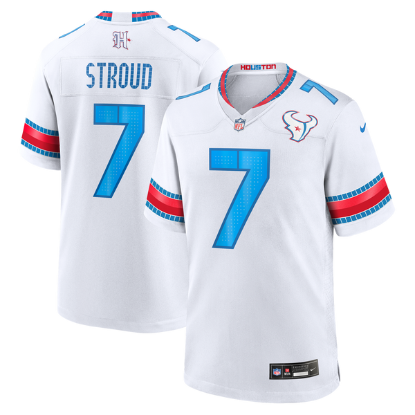 Houston Texans C.J. Stroud Nike White 2026 Rivalries Collection Game Jersey