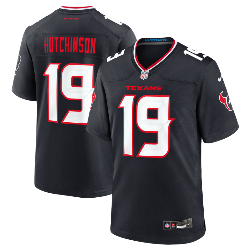 Houston Texans Xavier Hutchinson Navy jersey – view 1