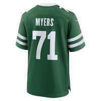 New York Jets Josh Myers Green jersey – view 3