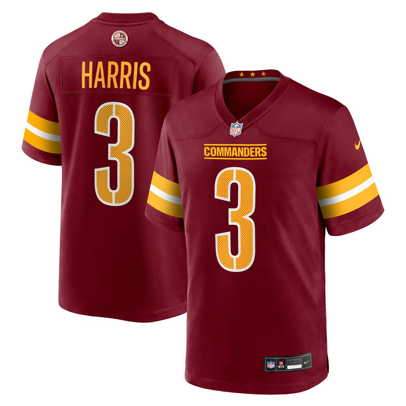 Washington Commanders Will Harris Burgundy jersey – view 1