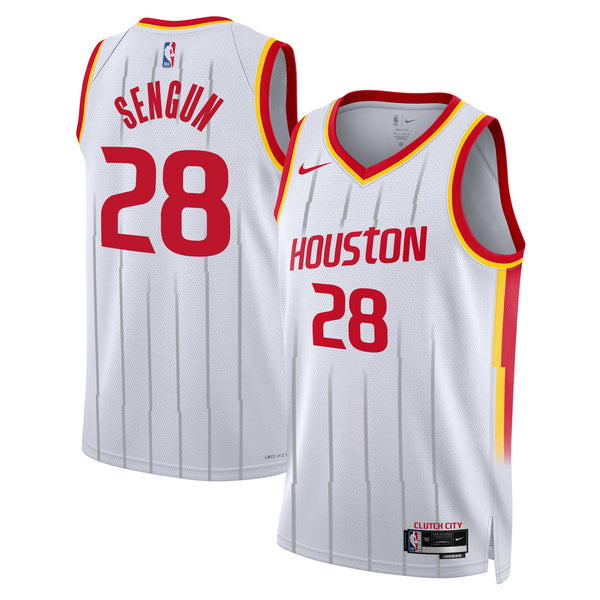 Houston Rockets Nike Replica Association Edition Swingman Jersey - White - Alperen Sengun -