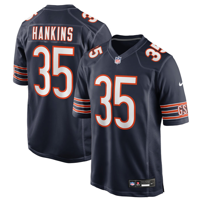 Chicago Bears Deion Hankins Navy jersey – view 1