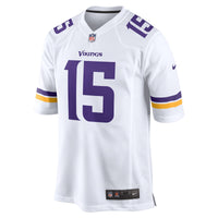Minnesota Vikings Dallas Turner White jersey – view 3