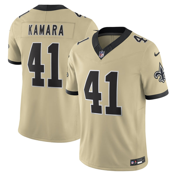 New Orleans Saints Alvin Kamara Nike Gold Alternate Gameday Golds Alternate Vapor F.U.S.E. Limited Jersey