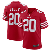 San Francisco 49ers Upton Stout Scarlet jersey – view 1