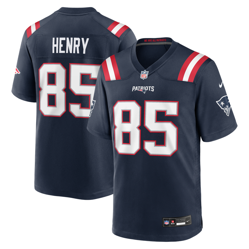 New England Patriots Hunter Henry Navy jersey – view 1
