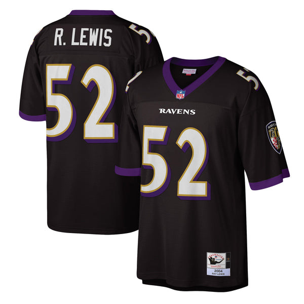 Baltimore Ravens 2004 Ray Lewis Mitchell & Ness Black Authentic Throwback Retired Player Jersey