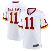 Washington Commanders Luke McCaffrey White jersey – view 1
