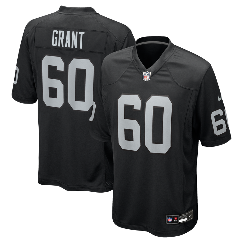Las Vegas Raiders Charles Grant Black jersey – view 1