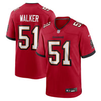 Tampa Bay Buccaneers David Walker Red jersey – view 1