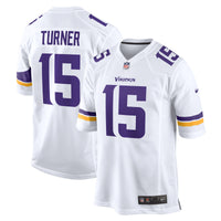 Minnesota Vikings Dallas Turner White jersey – view 1