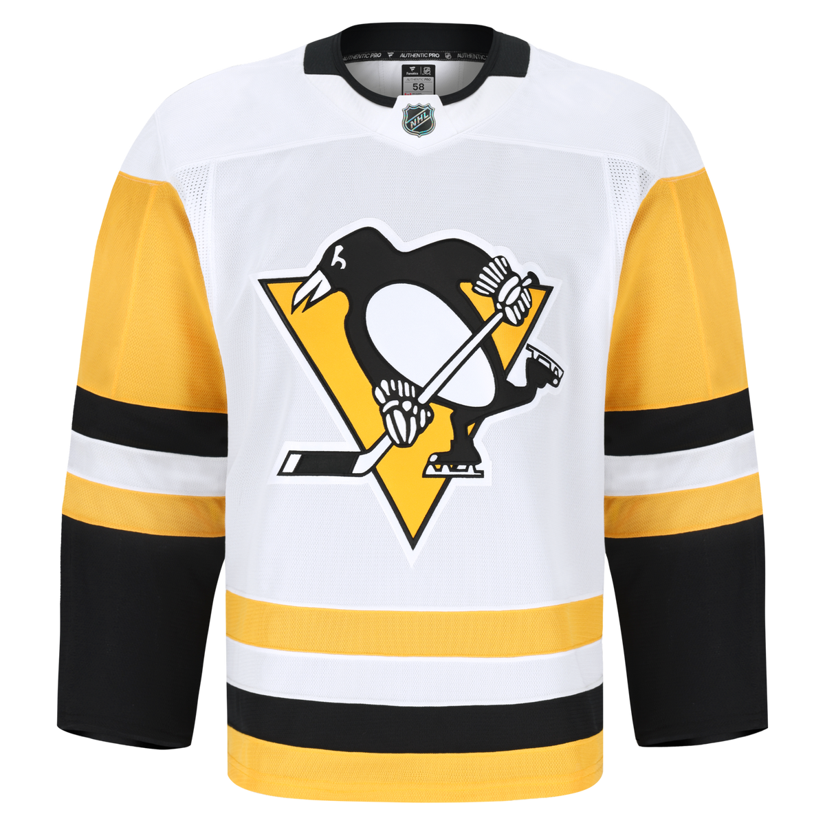 Pittsburgh Penguins Fanatics White Away Authentic Pro Jersey