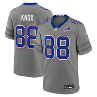 Buffalo Bills Dawson Knox Gray jersey – view 1