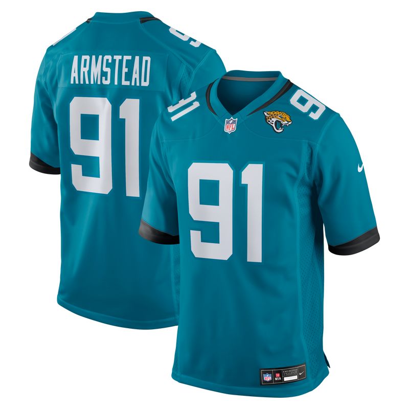 Jacksonville Jaguars Arik Armstead Teal jersey – view 1