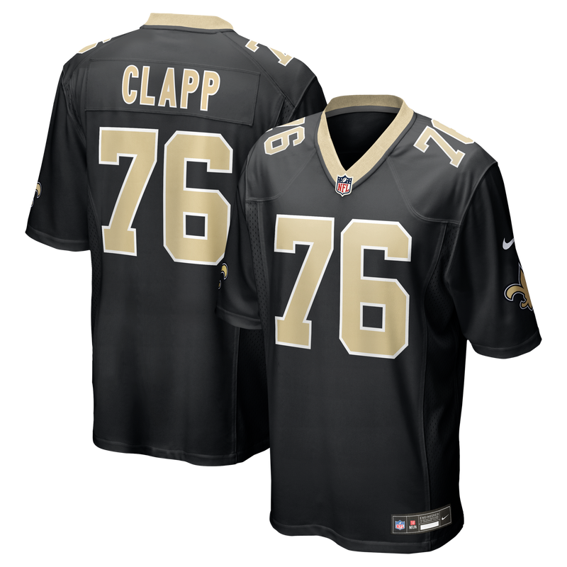 New Orleans Saints Will Clapp Black jersey – view 1