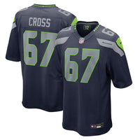 Seattle Seahawks Charles Cross Navy jersey – view 2