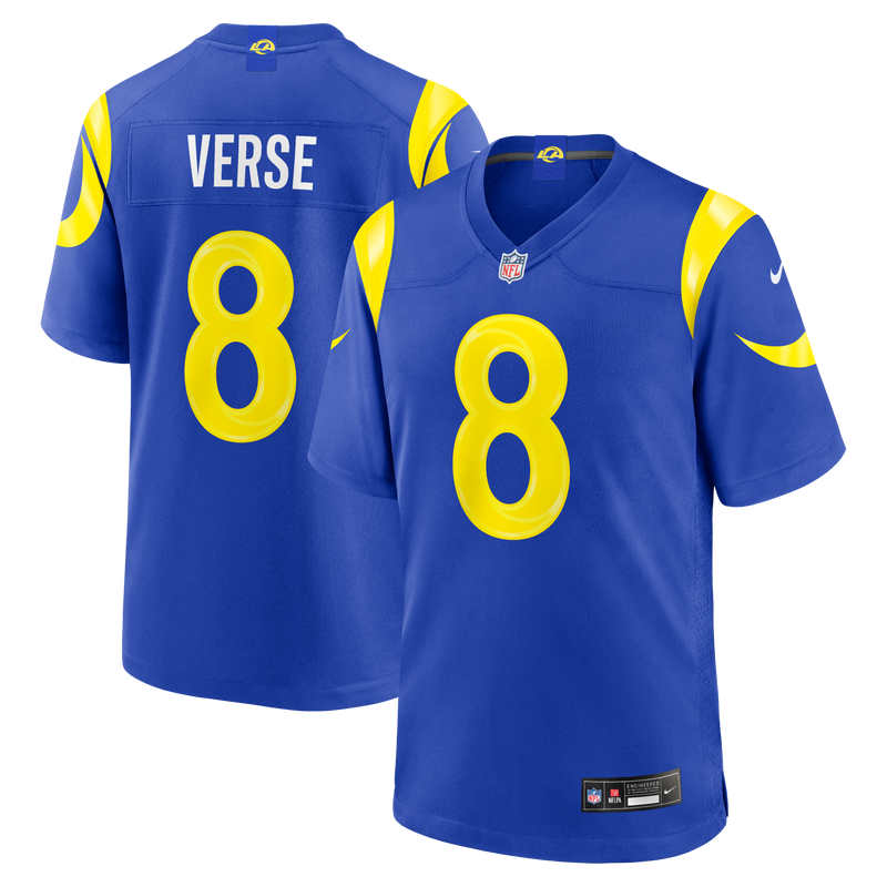 Los Angeles Rams Jared Verse Royal jersey – view 1