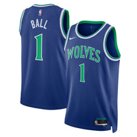 Minnesota Timberwolves Nike Replica Icon Edition Swingman Jersey - Blue - Lamelo Ball -