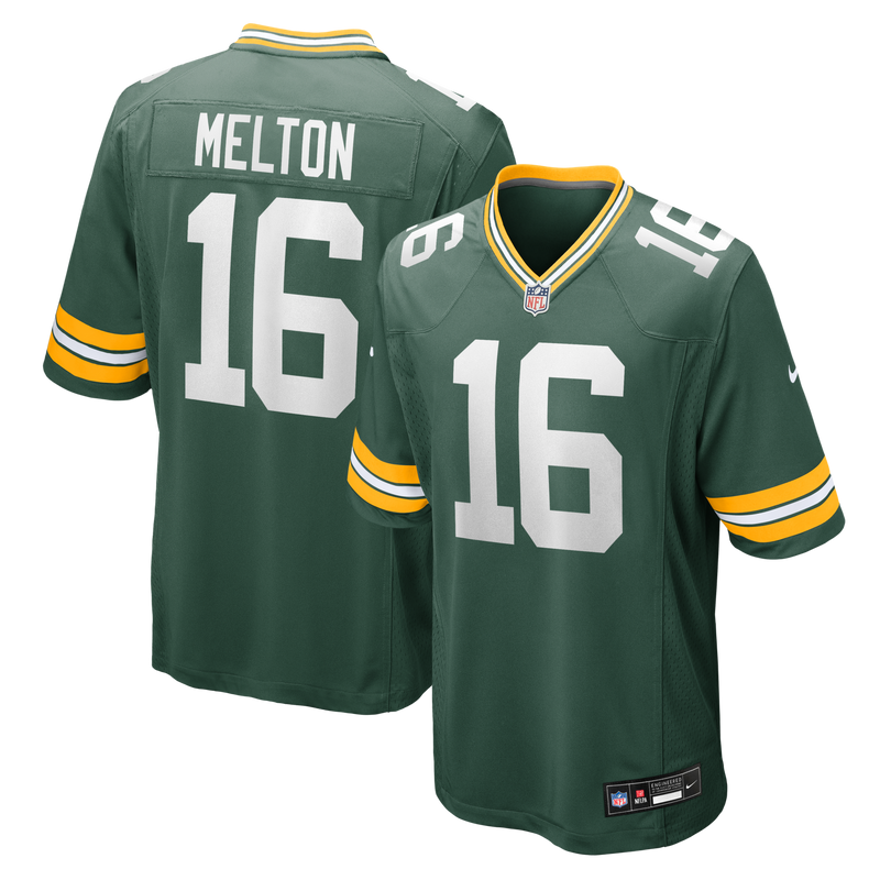 Green Bay Packers Bo Melton Green jersey – view 1