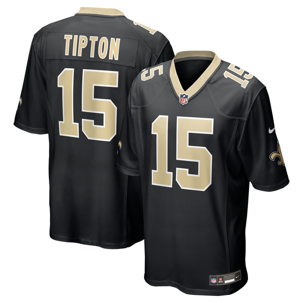 New Orleans Saints Mason Tipton Nike Black Team Game Jersey