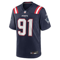 New England Patriots Elijah Ponder Navy jersey – view 3