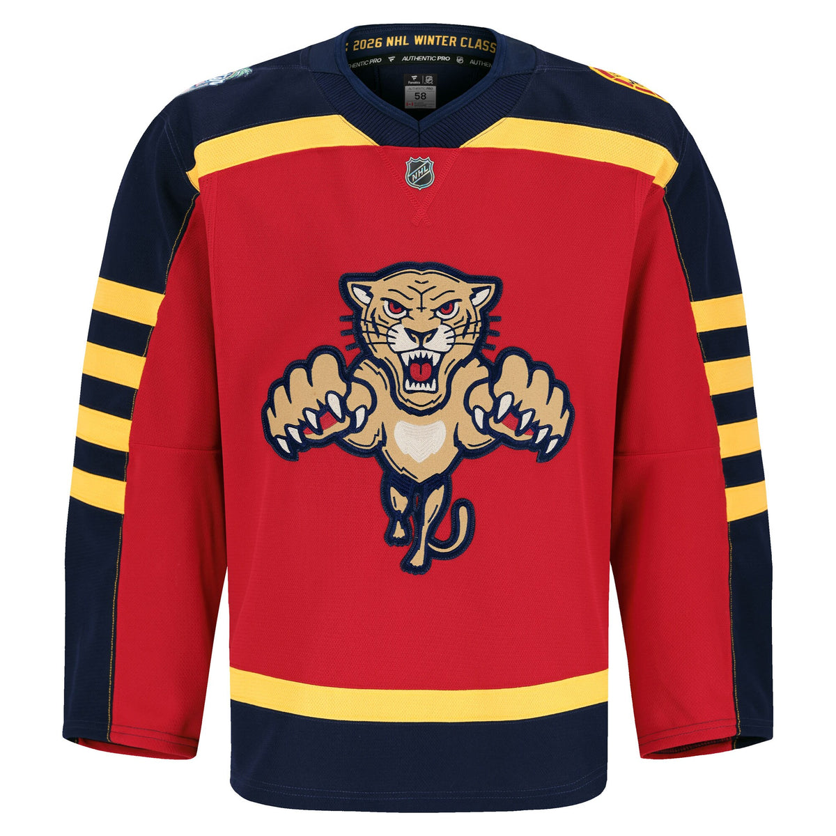 Florida Panthers Fanatics Red 2026 NHL Winter Classic Authentic Pro Jersey