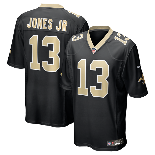 New Orleans Saints Velus Jones Jr. Nike Black Team Game Jersey