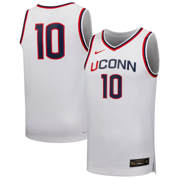 #10 UConn Huskies Nike Replica Basketball Jersey - White
