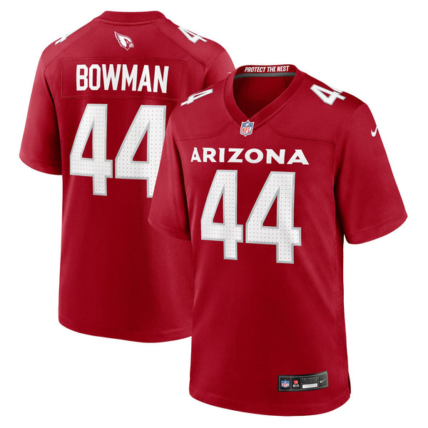 Arizona Cardinals Shawn Bowman Nike Cardinal Team Game Jersey