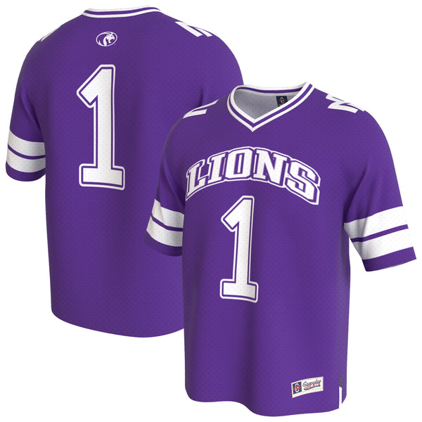North Alabama Lions GameDay Greats Lightweight Collegiate Football Fashion Jersey - Purple