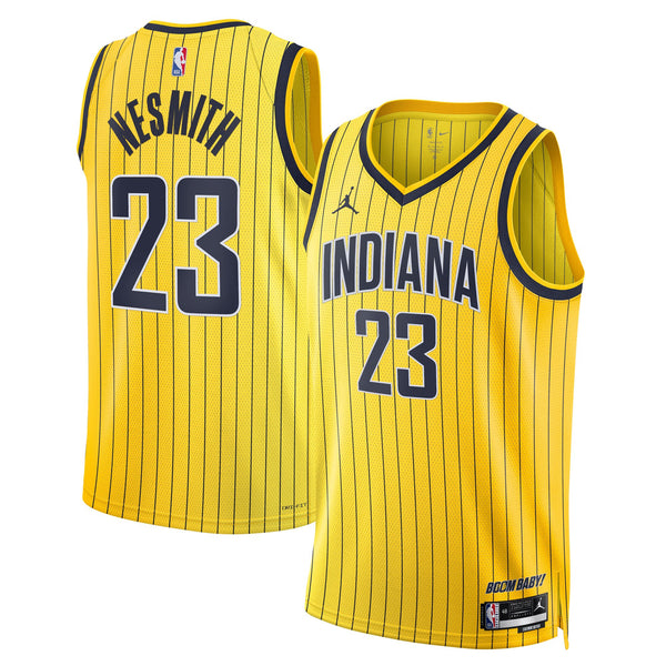 Indiana Pacers Jordan Brand Replica Statement Edition Swingman Jersey - Gold - Aaron Nesmith -