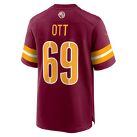 Washington Commanders Tyler Ott Burgundy jersey – view 4