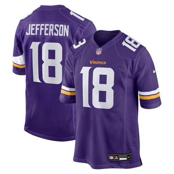 Minnesota Vikings Justin Jefferson Nike Purple Game Jersey