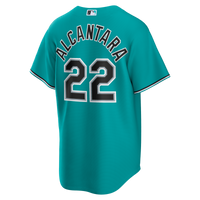 Miami Marlins Sandy Alcantara Nike Teal Alternate Replica Jersey
