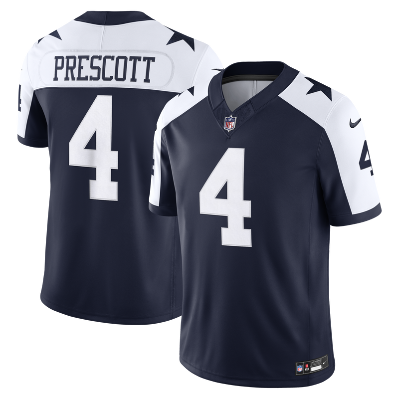 Dallas Cowboys Dak Prescott Navy jersey – view 1