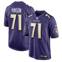 Baltimore Ravens Carson Vinson Purple jersey – view 1