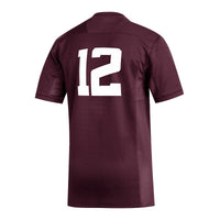 #12 Texas A&M Aggies adidas Replica Football Jersey - Maroon