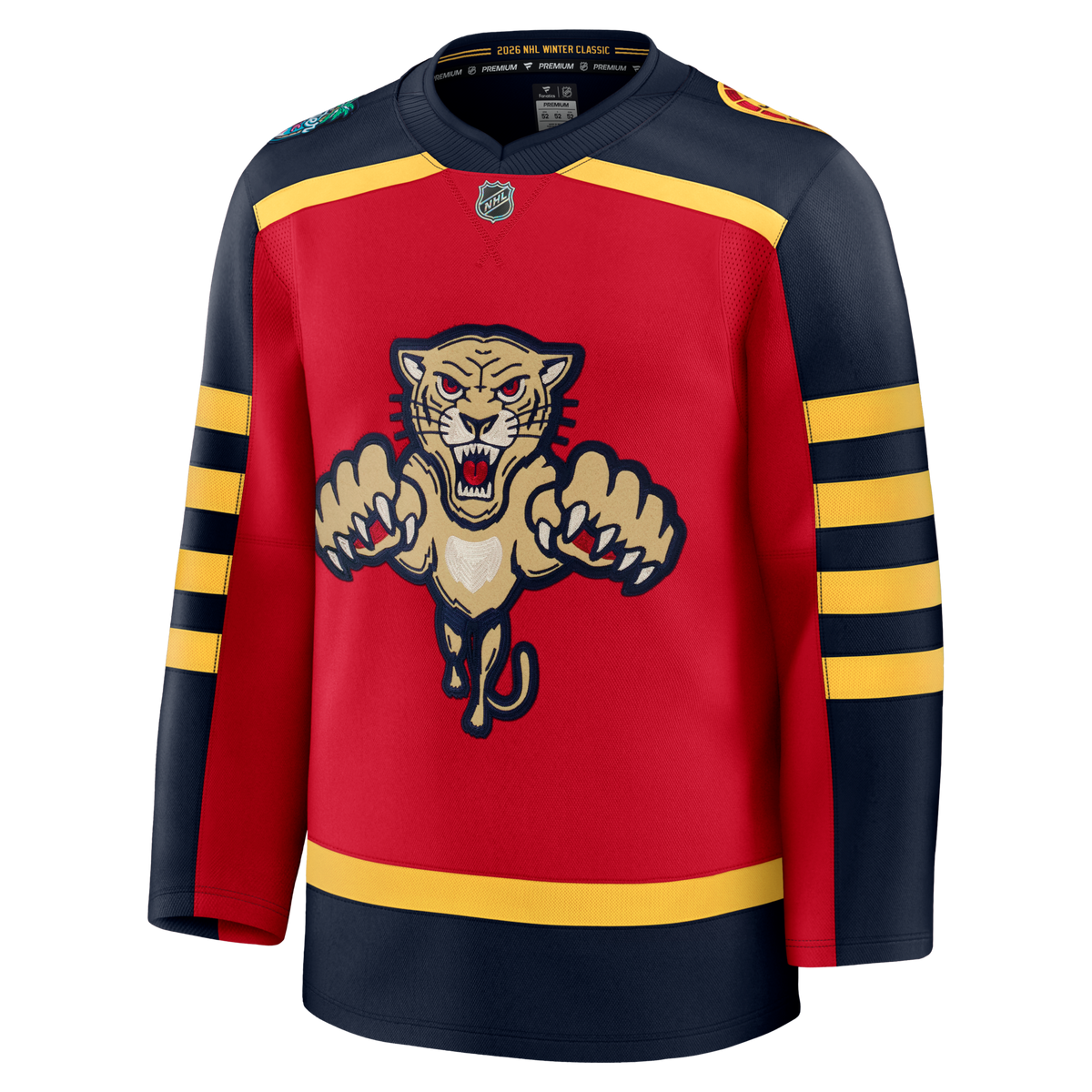 Florida Panthers Fanatics Red 2026 NHL Winter Classic Premium Jersey
