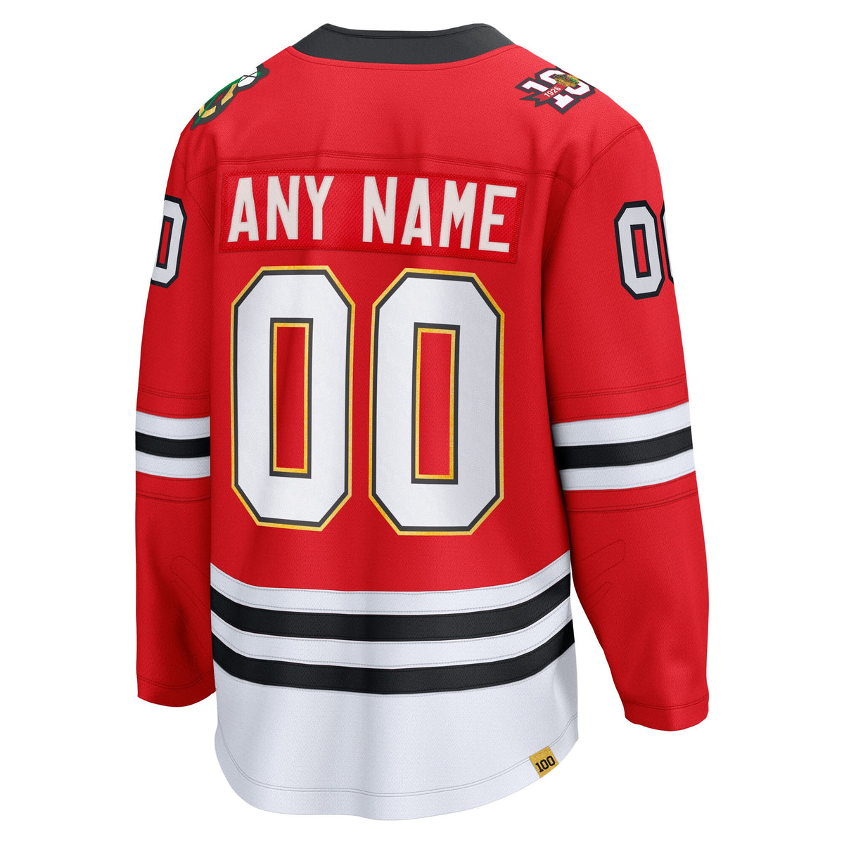 Chicago Blackhawks Fanatics Red Centennial Breakaway Custom Jersey