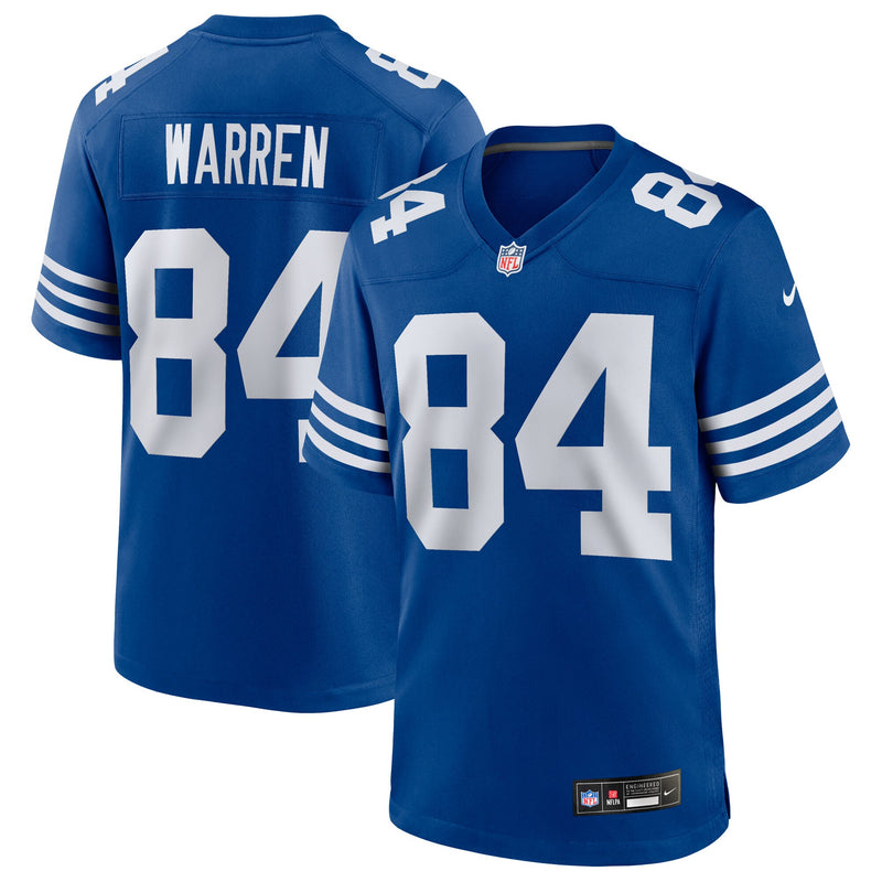 Indianapolis Colts Tyler Warren Royal jersey – view 1