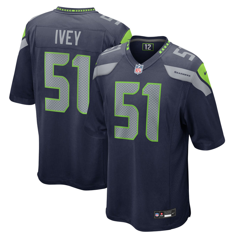 Seattle Seahawks Jared Ivey Navy jersey – view 1