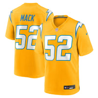 Los Angeles Chargers Khalil Mack Gold jersey – view 1