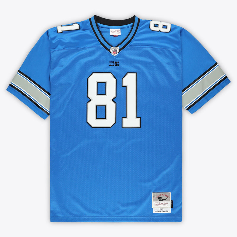 Detroit Lions Calvin Johnson Blue jersey – view 1